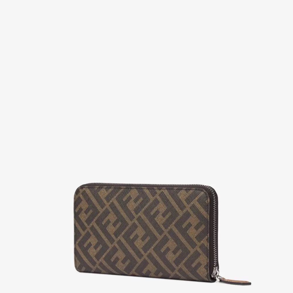 Fendi Portemonnaies<Portemonnaie Aus Stoff In Braun