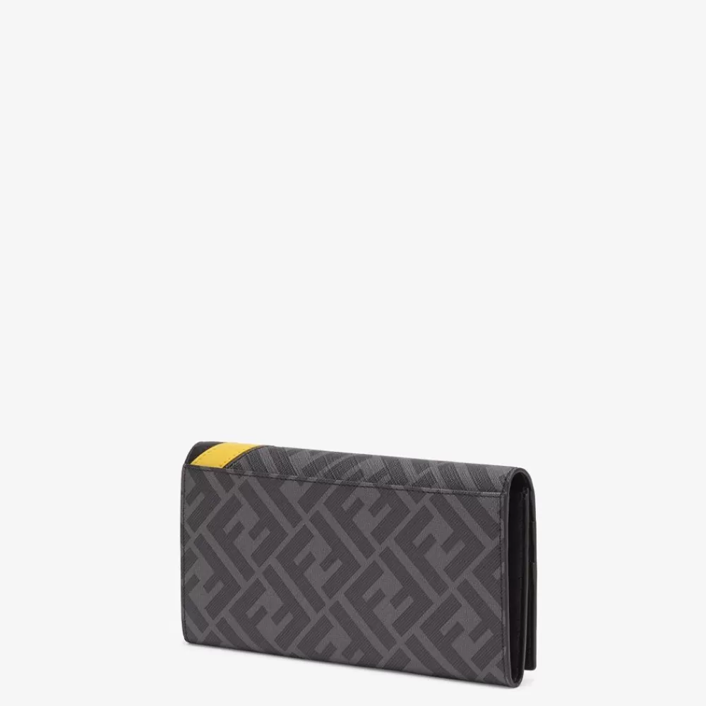 Fendi Portemonnaies<Portemonnaie Aus Stoff In Grau