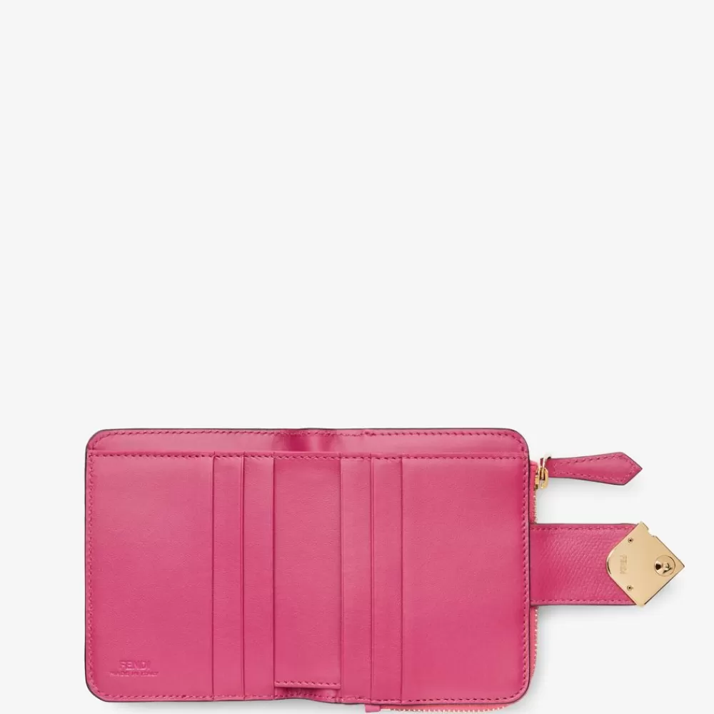 Fendi Portemonnaies<Portemonnaie In Bicolor-Optik Aus In Fuchsia Und Dunkelrosa
