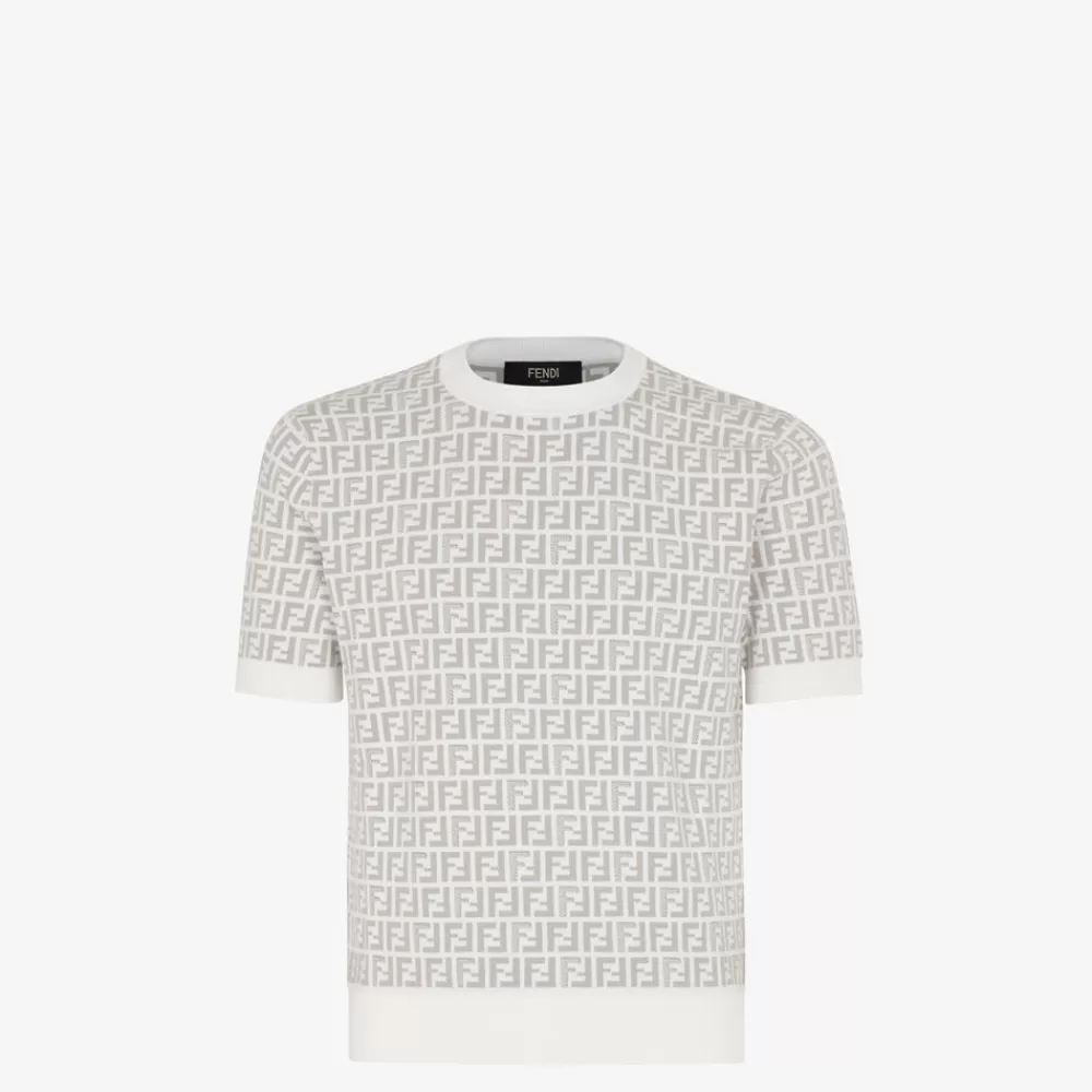 Fendi Strickbekleidung<Pullover Aus Stoff In Weis
