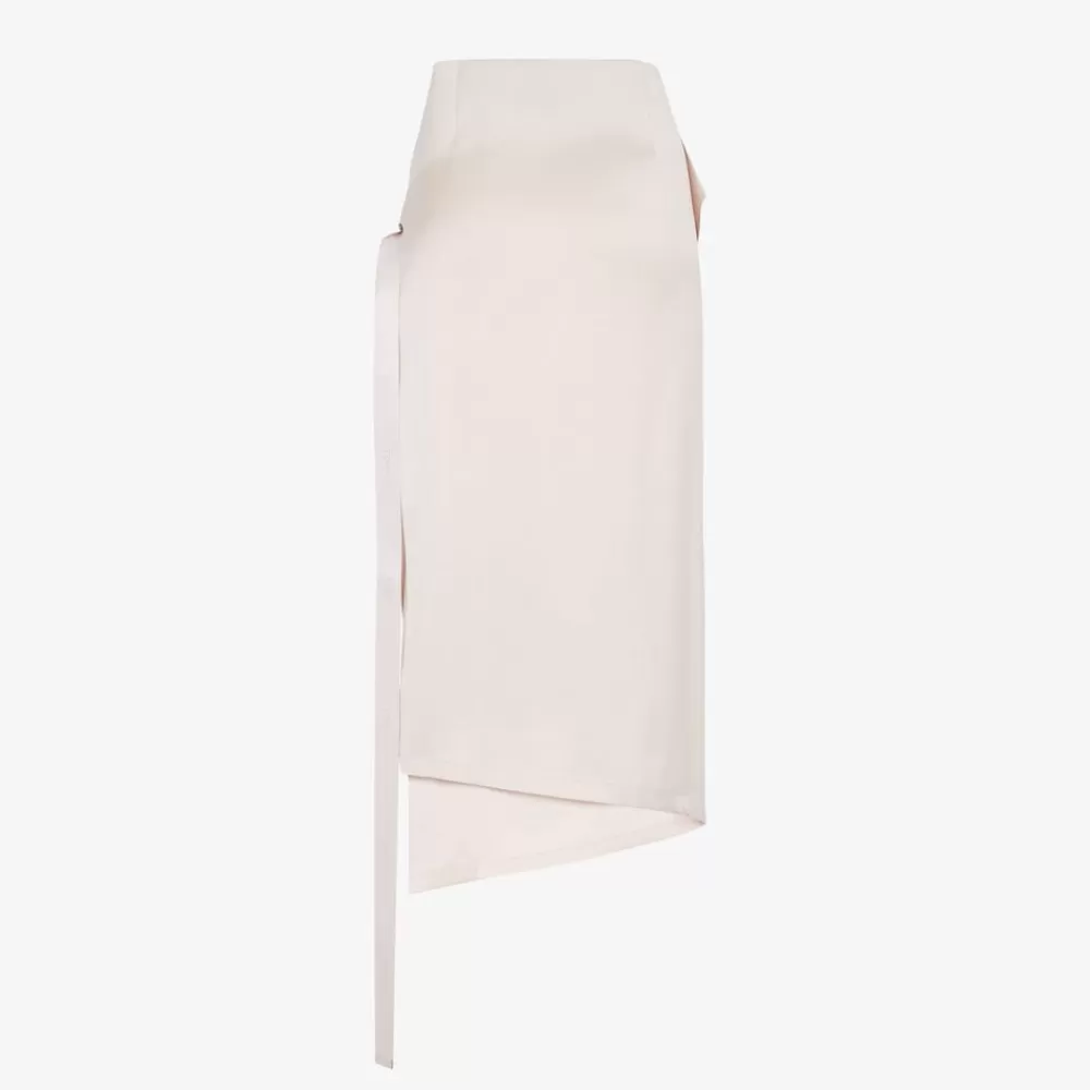 Fendi Rocke<Rock Aus Seide In Beige