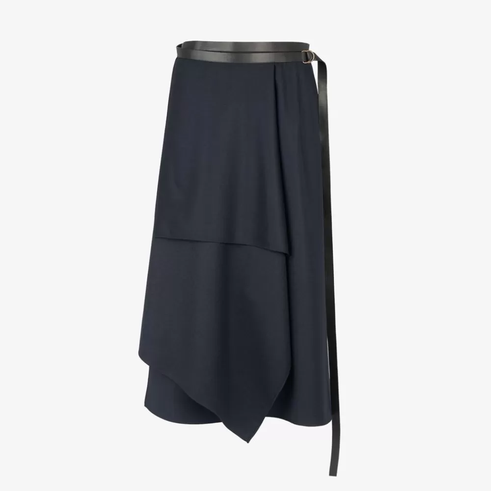 Fendi Rocke<Rock Aus Wolle In Blau