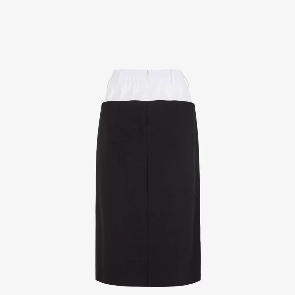 Fendi Rocke<Rock Aus Wolle In Schwarz