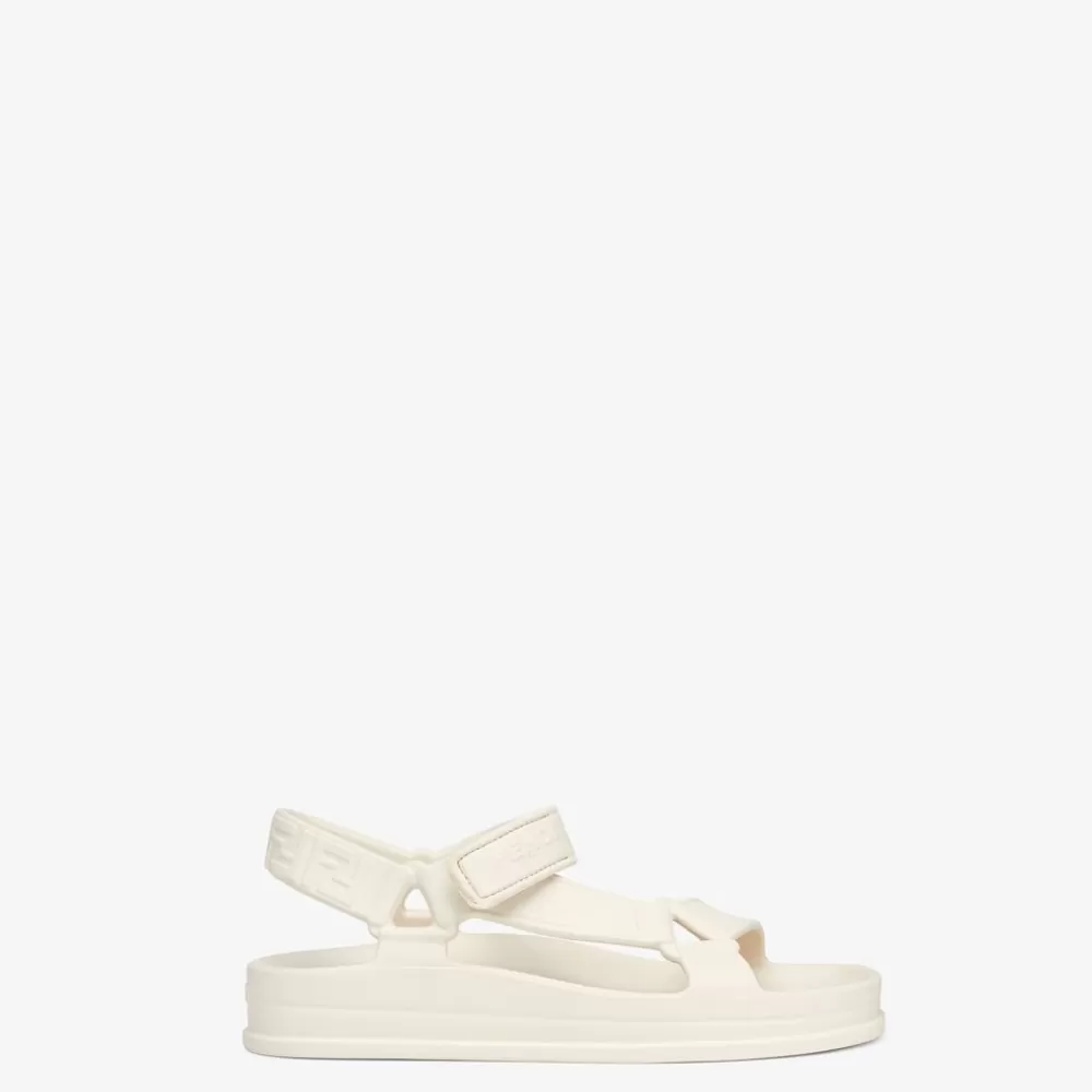 Fendi Pantoletten Und Sandalen<Sandalen Aus Gummi In Weis