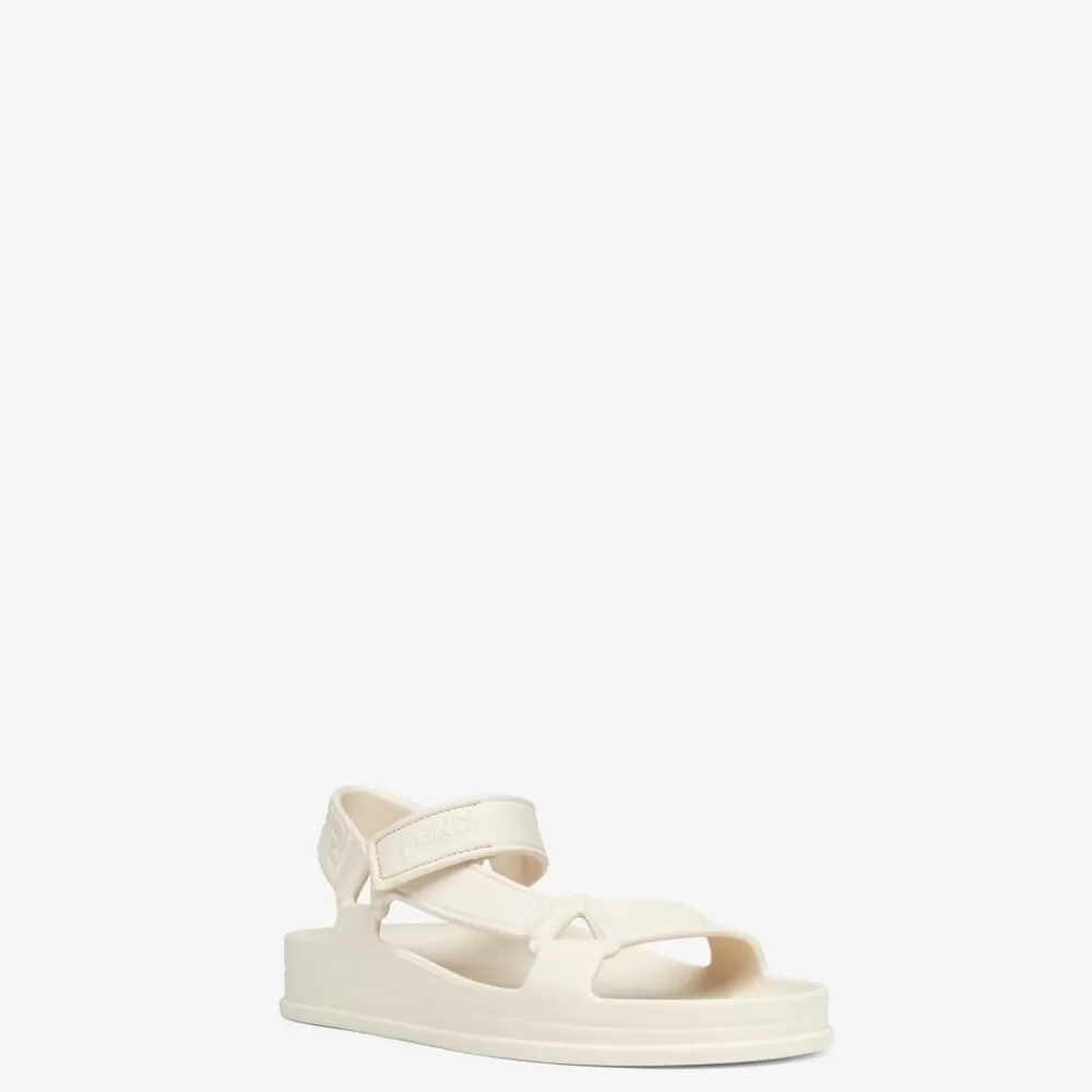 Fendi Pantoletten Und Sandalen<Sandalen Aus Gummi In Weis