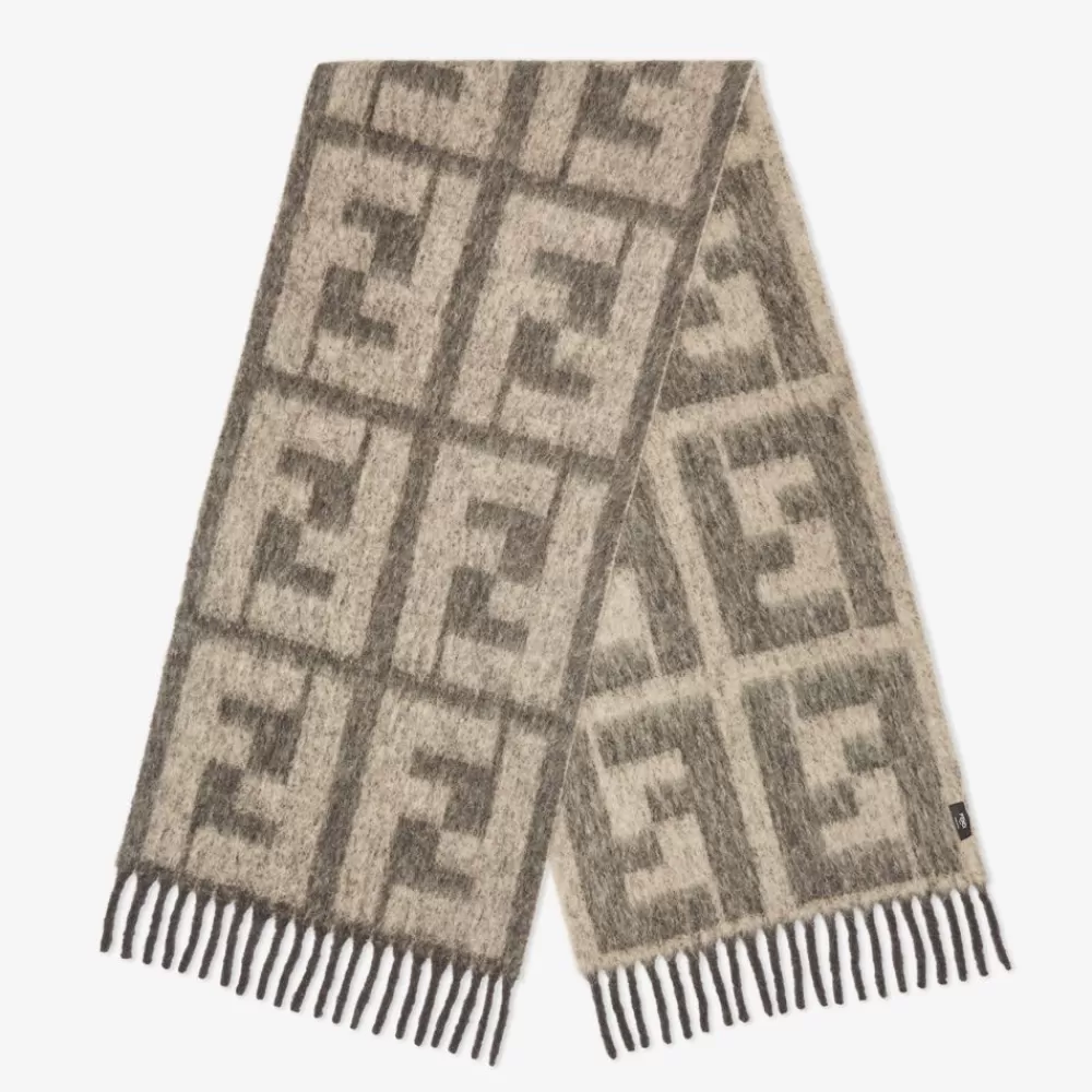 Fendi Schals<Schal Aus Alpaka Und Wolle In Beige