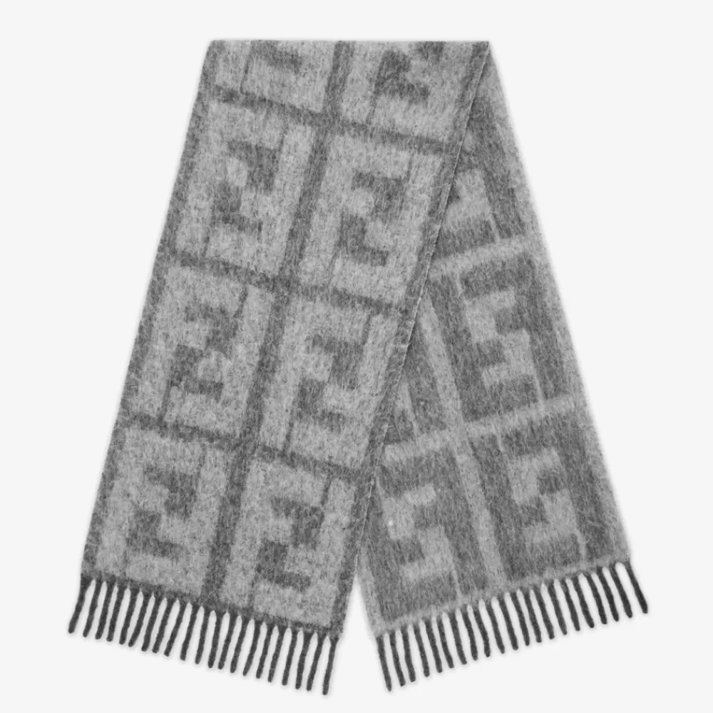 Fendi Schals<Schal Aus Alpaka Und Wolle In Grau