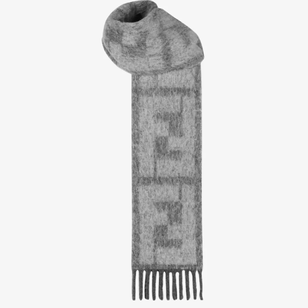 Fendi Schals<Schal Aus Alpaka Und Wolle In Grau