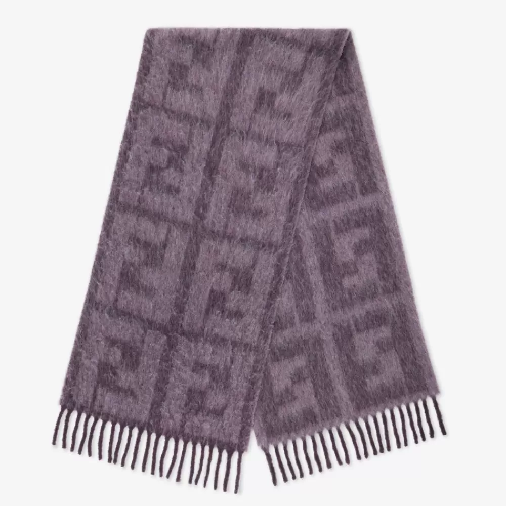 Fendi Schals<Schal Aus Alpaka Und Wolle In Lila
