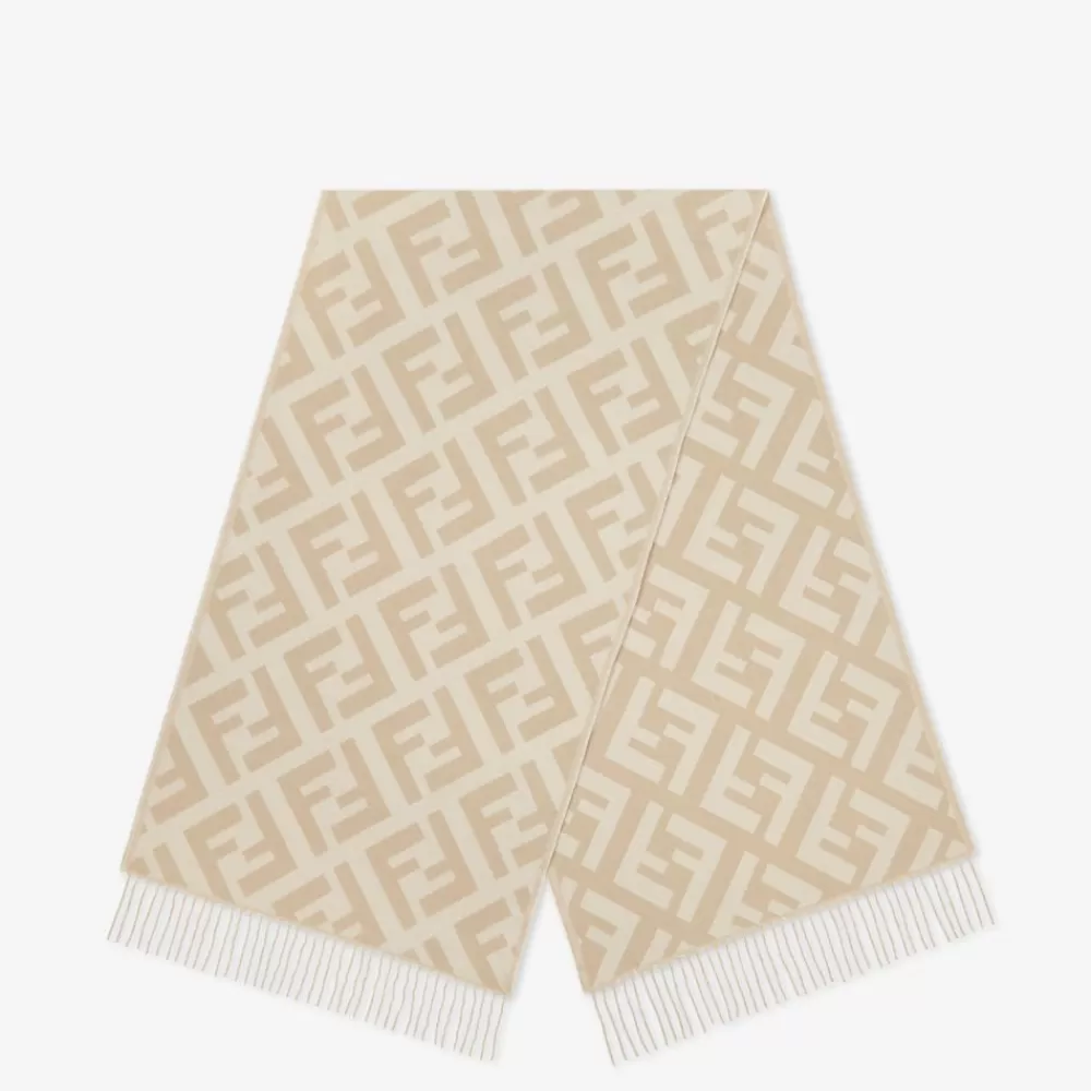 Fendi Schals Und Ponchos<Schal Aus Kaschmir In Beige