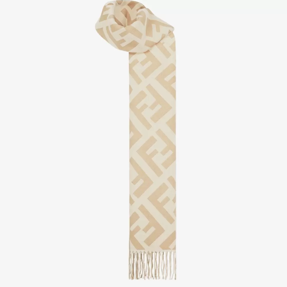 Fendi Schals Und Ponchos<Schal Aus Kaschmir In Beige