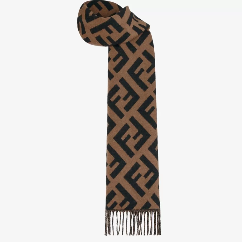 Fendi Schals Und Ponchos<Schal Aus Kaschmir In Braun