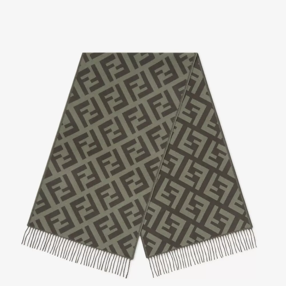 Fendi Schals Und Ponchos<Schal Aus Kaschmir In Grun