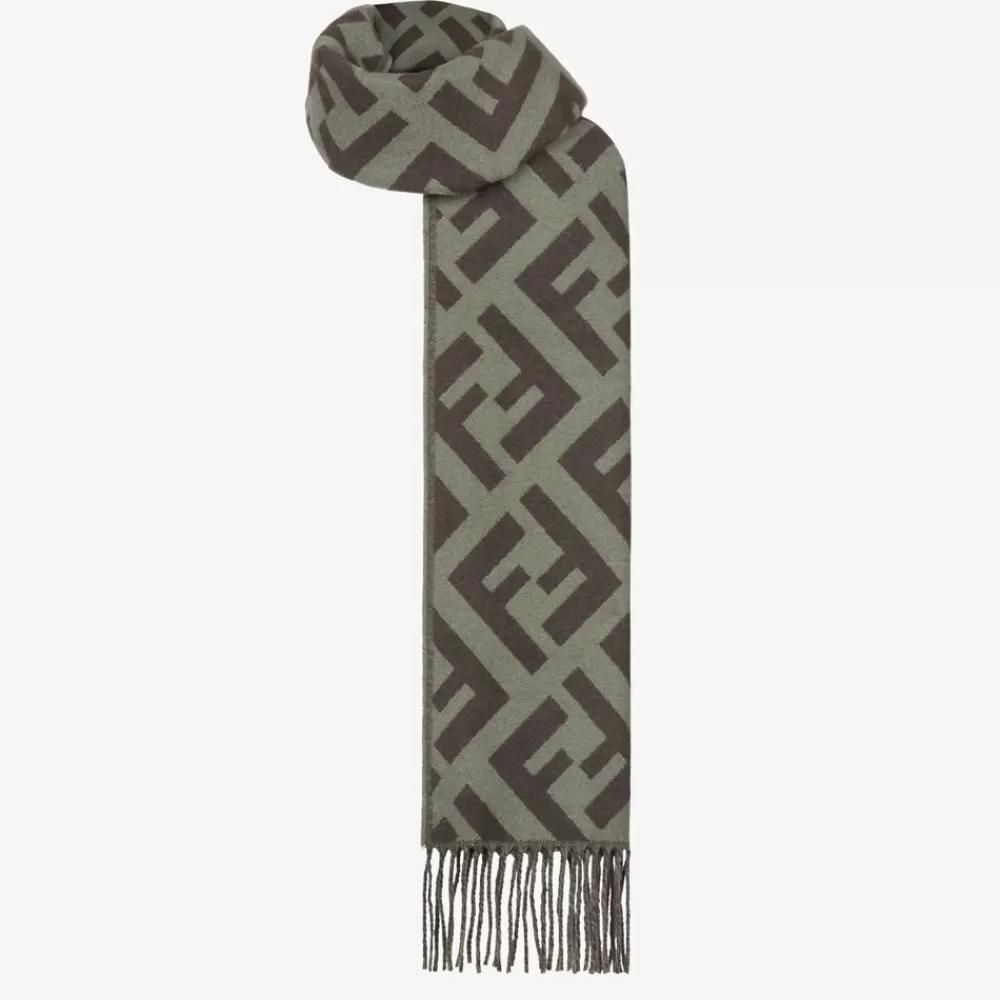 Fendi Schals Und Ponchos<Schal Aus Kaschmir In Grun