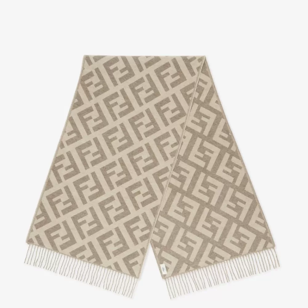 Fendi Schals Und Ponchos<Schal Aus Kaschmir In Taupe