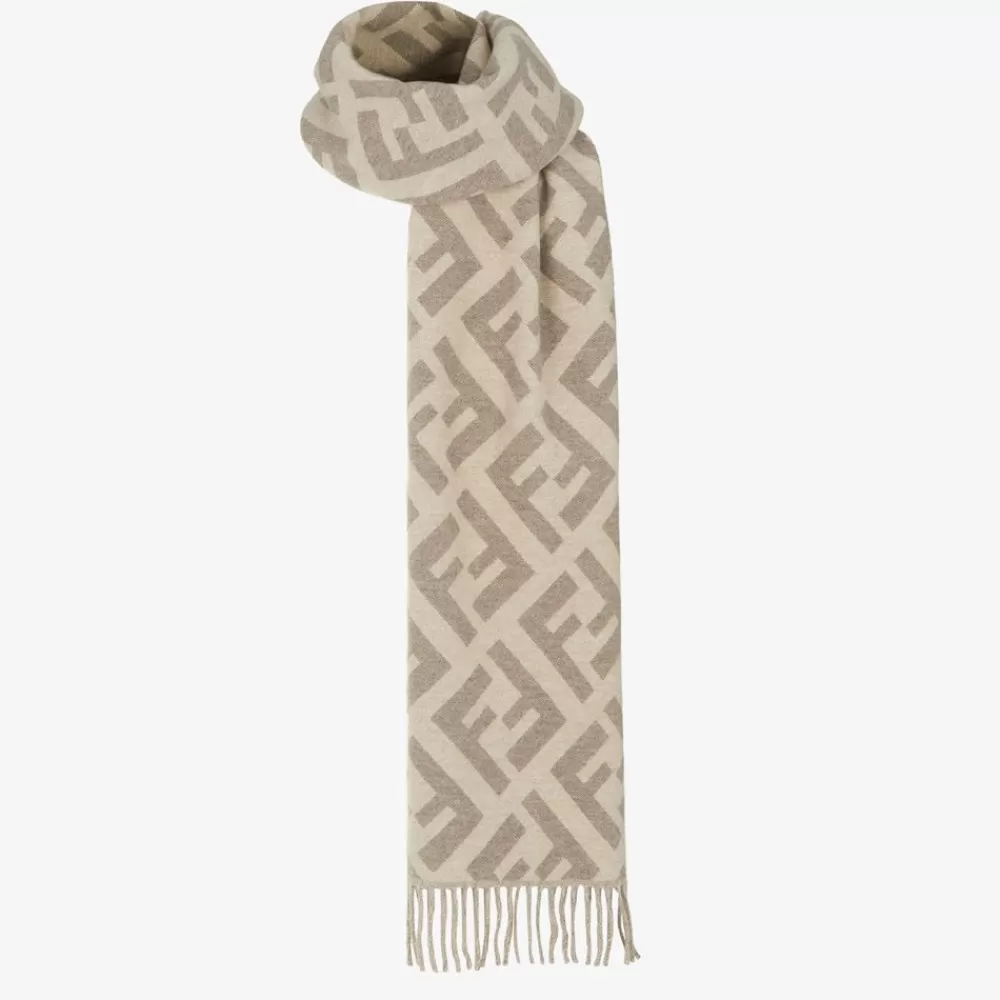 Fendi Schals Und Ponchos<Schal Aus Kaschmir In Taupe