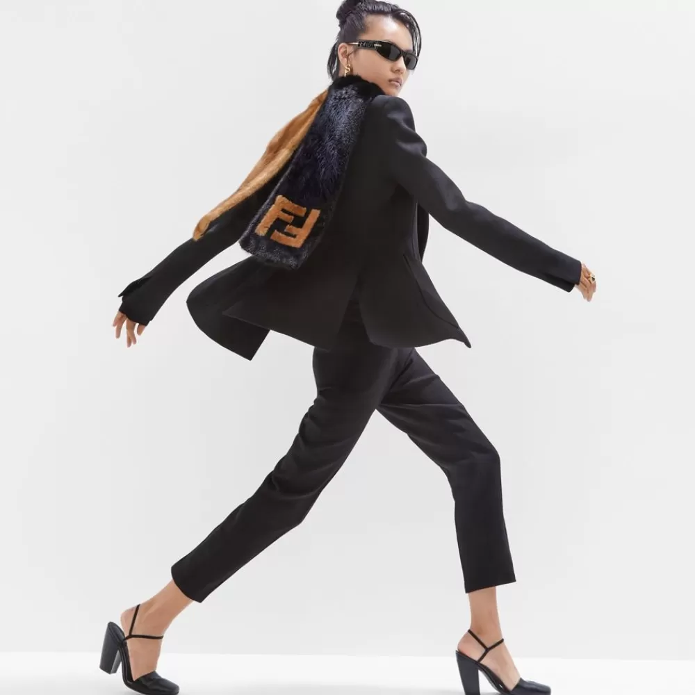 Fendi Schals Und Ponchos<Schal Aus Nerzpelz In Colorblock-Optik