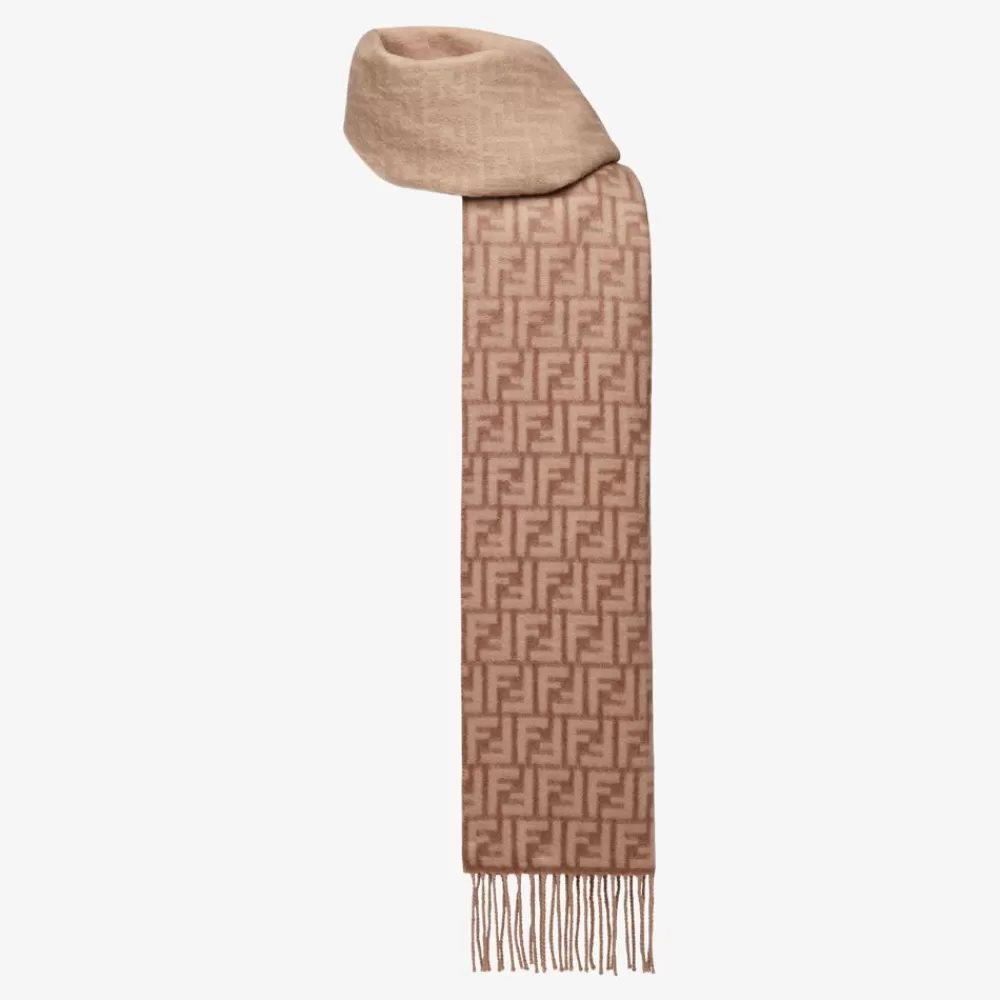 Fendi Schals Und Ponchos<Schal Aus Wolle Und Kaschmir In Beige