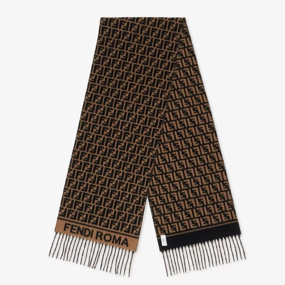 Fendi Schals Und Ponchos<Schal Aus Wolle Und Kaschmir In Braun