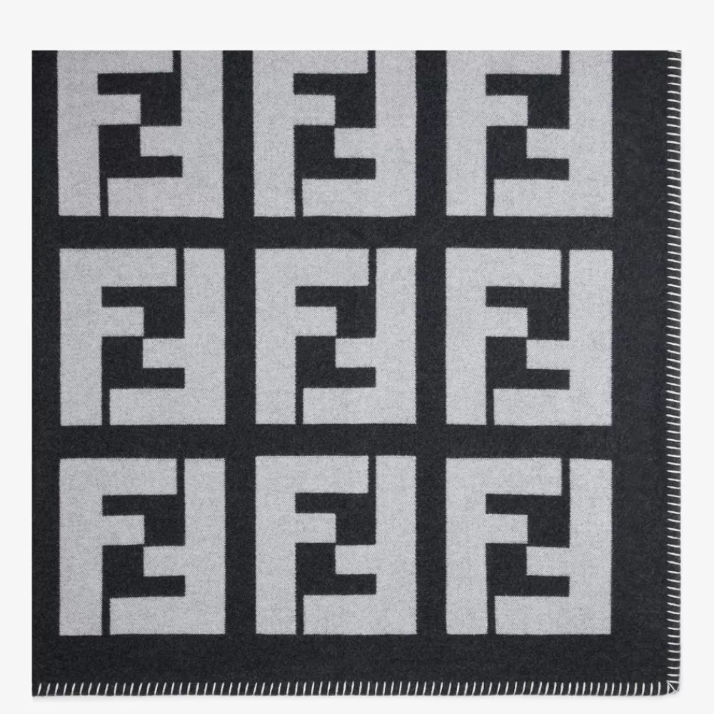 Fendi Schals<Schal Aus Wolle Und Kaschmir In Grau