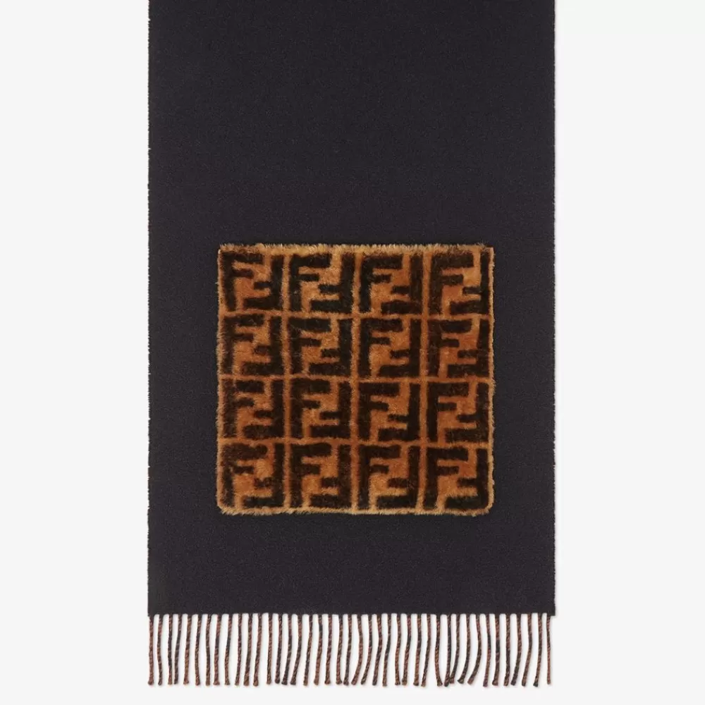 Fendi Schals Und Ponchos<Schal Aus Wolle Und Kaschmir In Schwarz