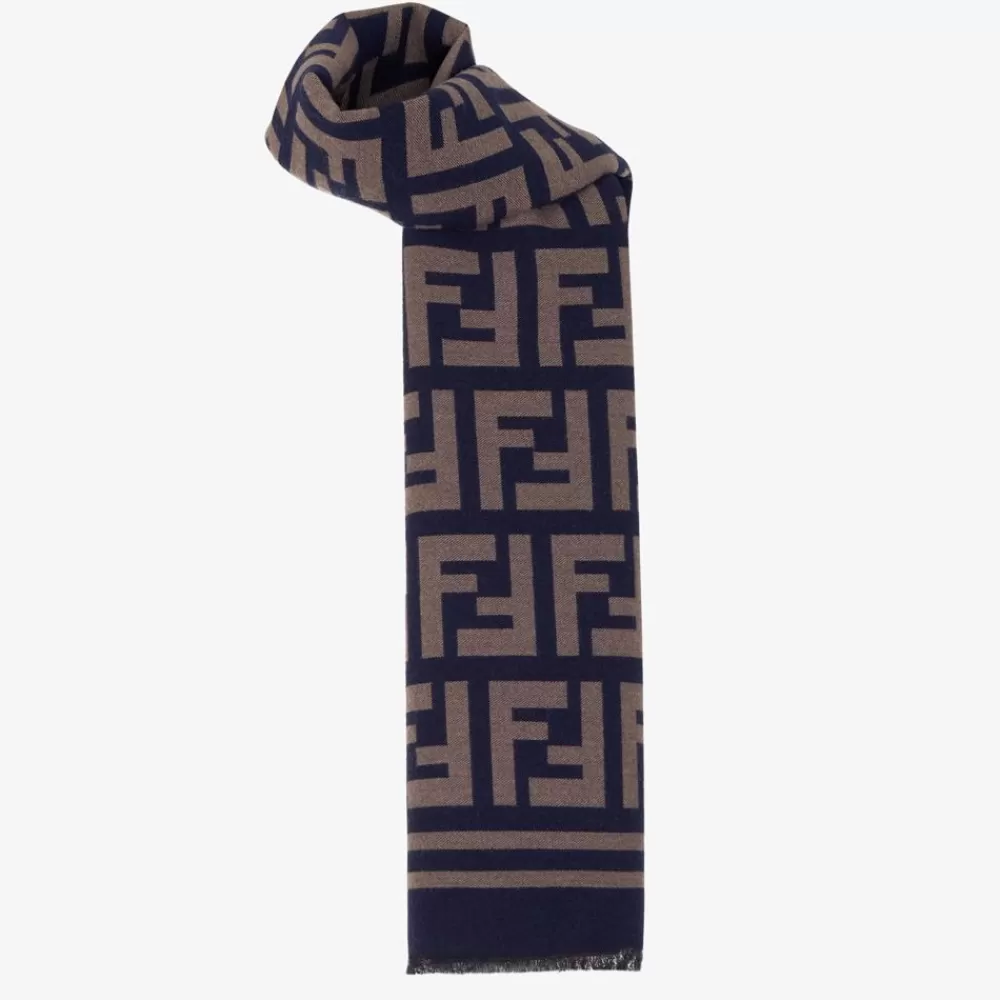 Fendi Schals<Schal Aus Wolle Und Seide Mehrfarbig