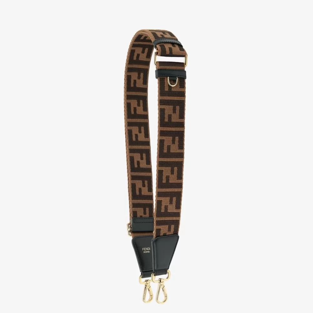 Fendi Schulterriemen & Taschenzubehor<Schulterriemen Aus Braunem Stoff