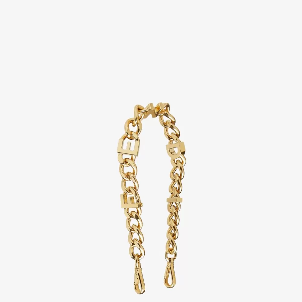 Fendi Schulterriemen & Taschenzubehor<Schulterriemen Aus Metall In Goldfarben