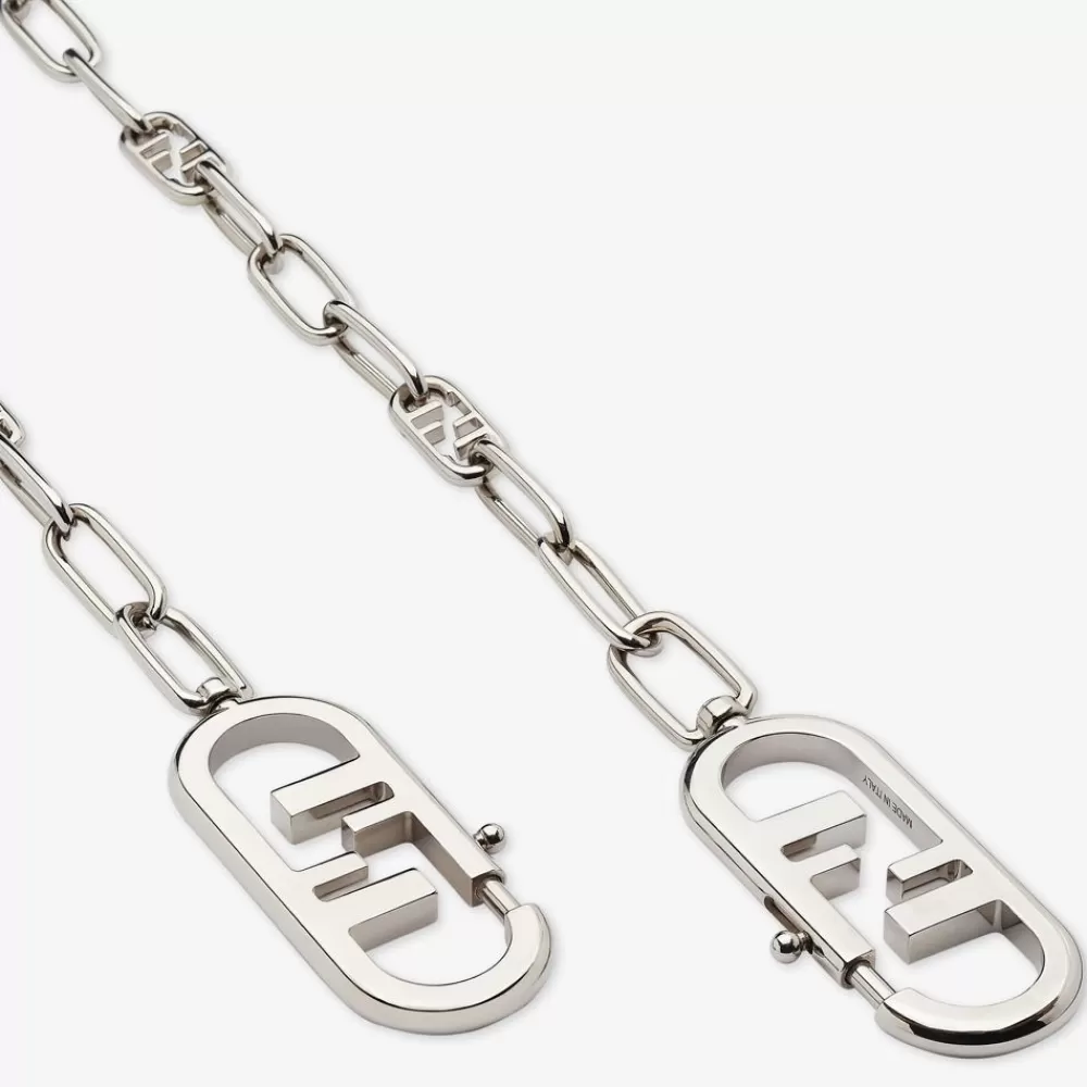 Fendi Schulterriemen & Taschenzubehor<Schulterriemen Aus Silberfarbenem Metall