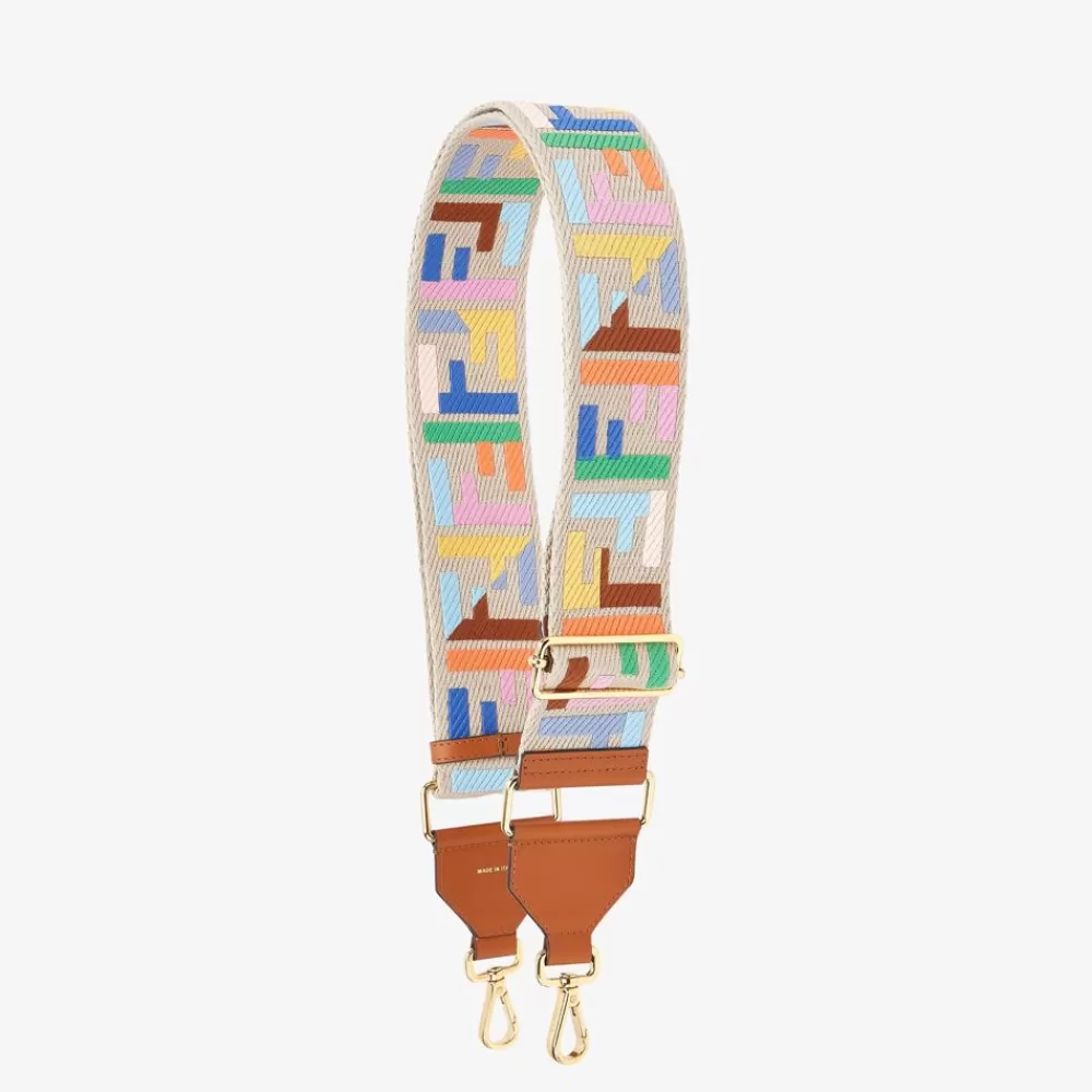 Fendi Schulterriemen & Taschenzubehor<Schulterriemen Aus Webband In Beige