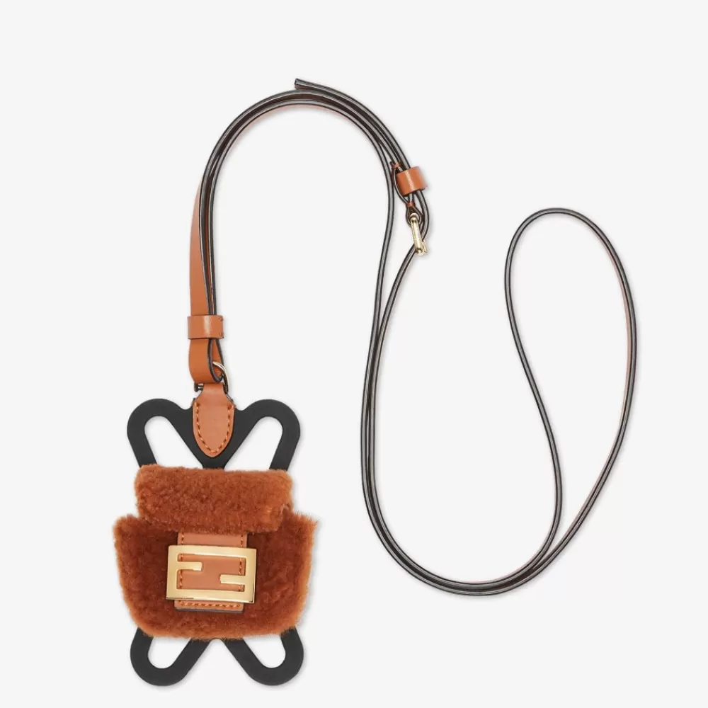 Fendi Handyhullen<Shopper Aus Schaffell In Braun