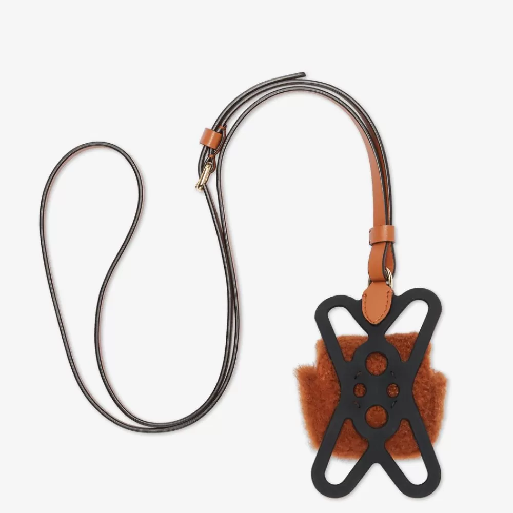 Fendi Handyhullen<Shopper Aus Schaffell In Braun