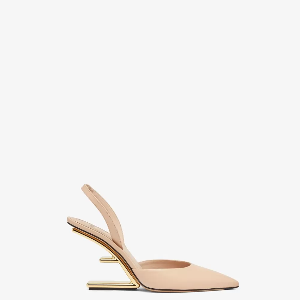 Fendi Pumps Und Slingbacks<Slingback Mit Hohem Absatz Aus Leder In Hellrosa