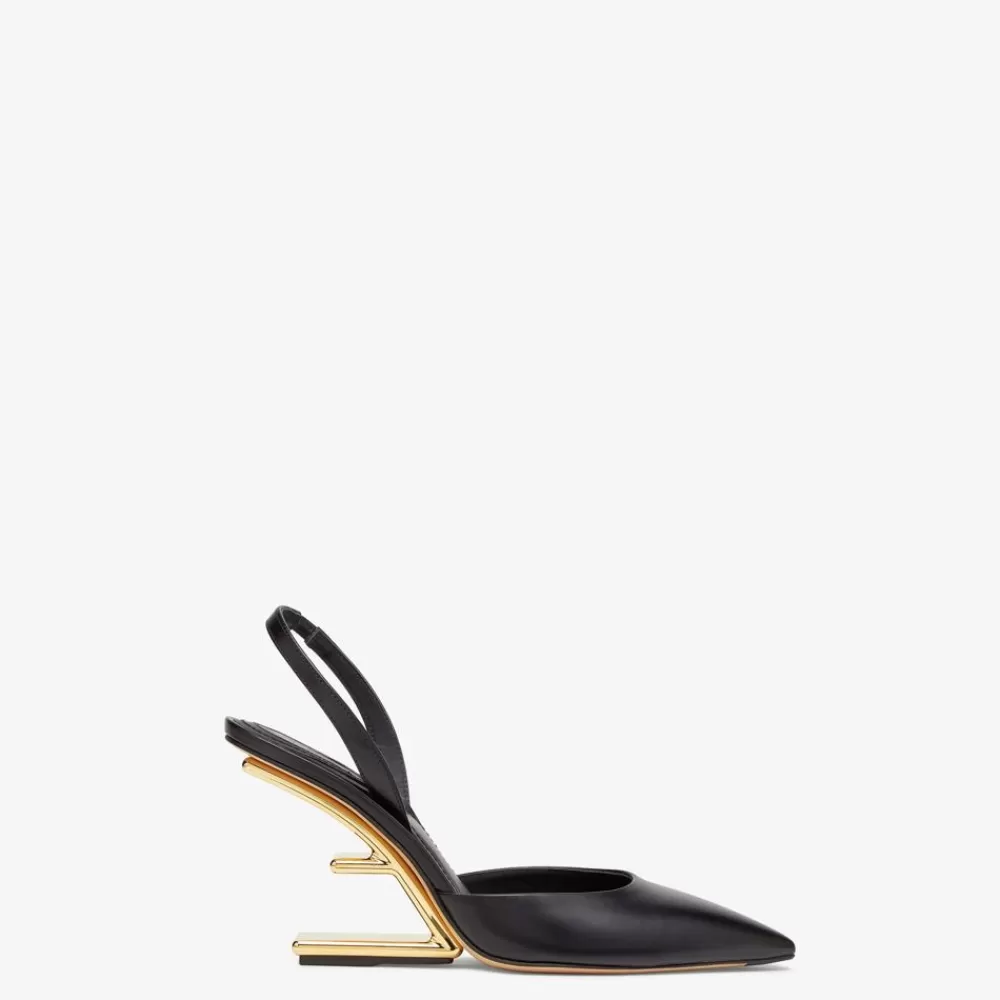 Fendi Pumps Und Slingbacks<Slingback Mit Hohem Absatz Aus Leder In Schwarz