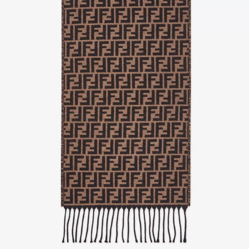 Fendi Schals<Stola Aus Wolle In Braun