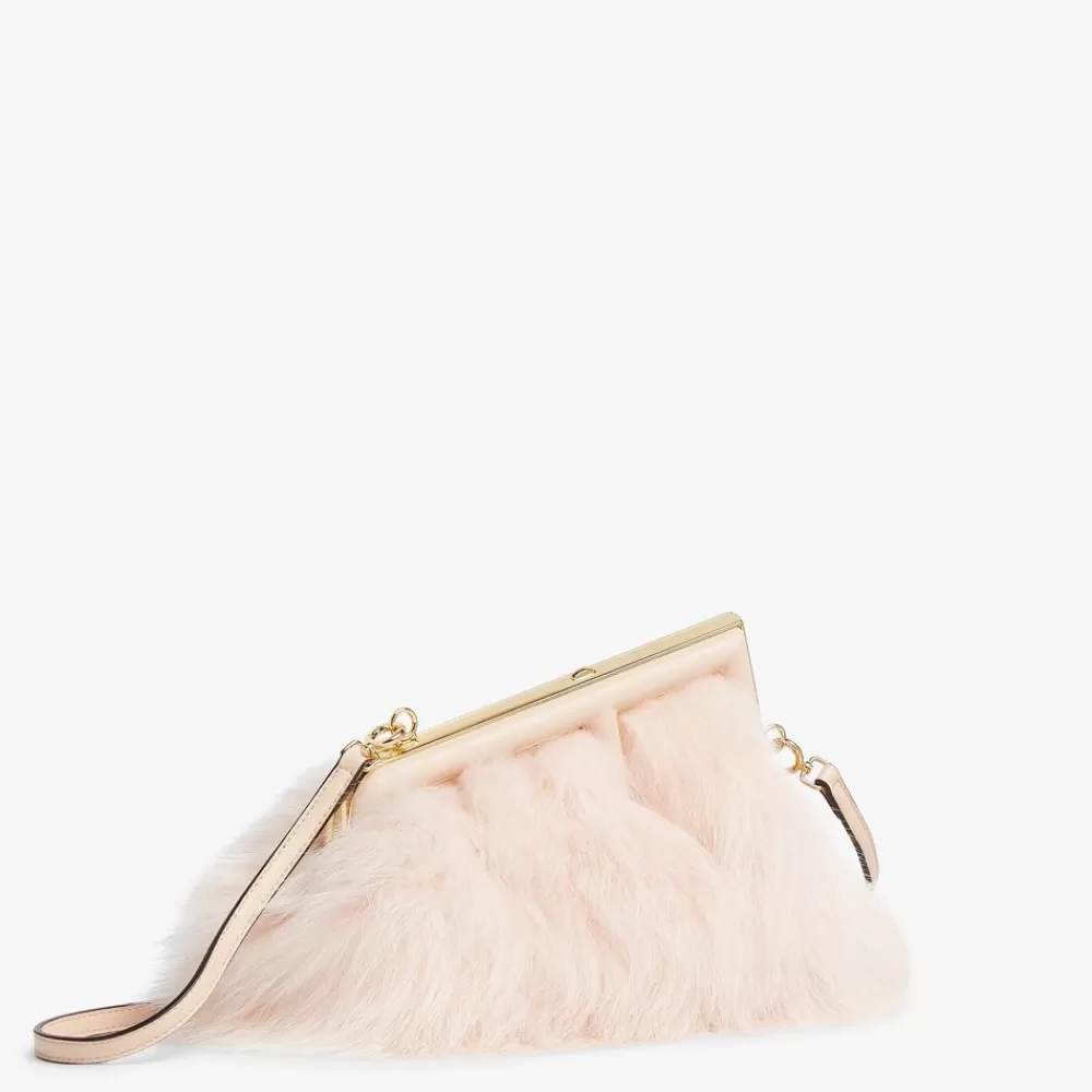 Fendi Clutches & Pochetten<Tasche Aus Fuchspelz In Hellrosa