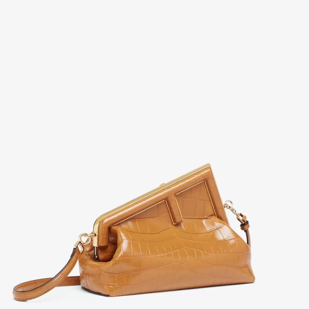 Fendi Schulter- Und Crossbody-Taschen<Tasche Aus Krokodilleder In Braun