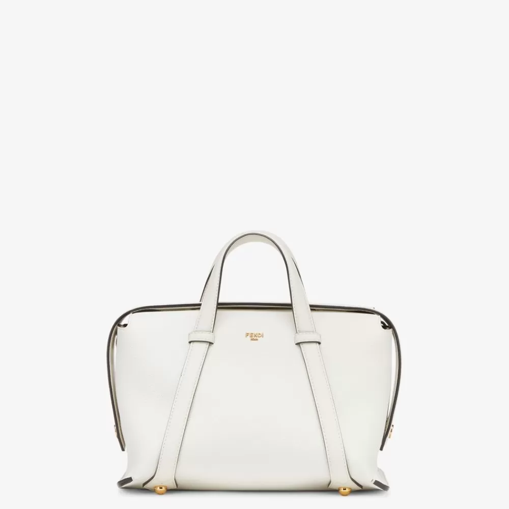 Fendi Boston Bags<Tasche Aus Leder In Eisweis