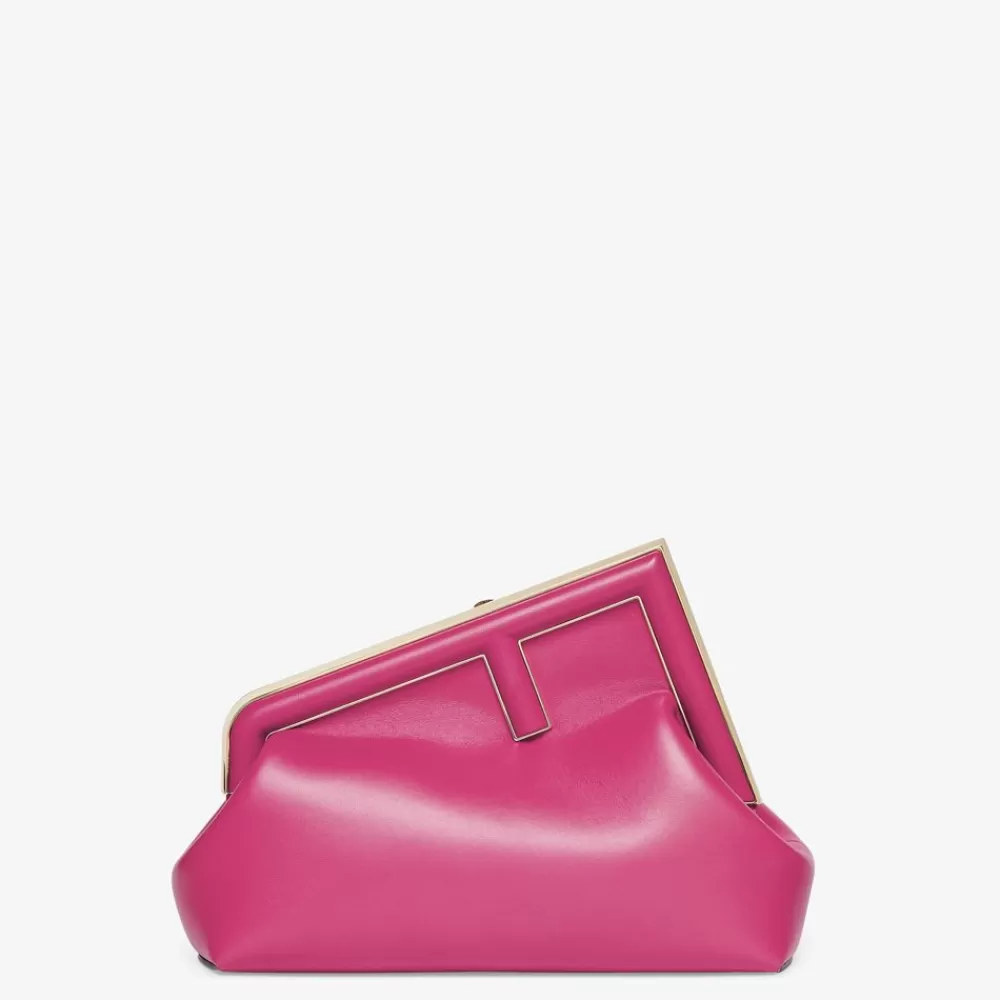 Fendi Clutches & Pochetten<Tasche Aus Leder In Fuchsia