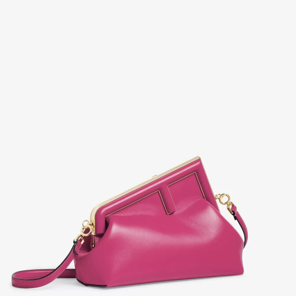 Fendi Clutches & Pochetten<Tasche Aus Leder In Fuchsia