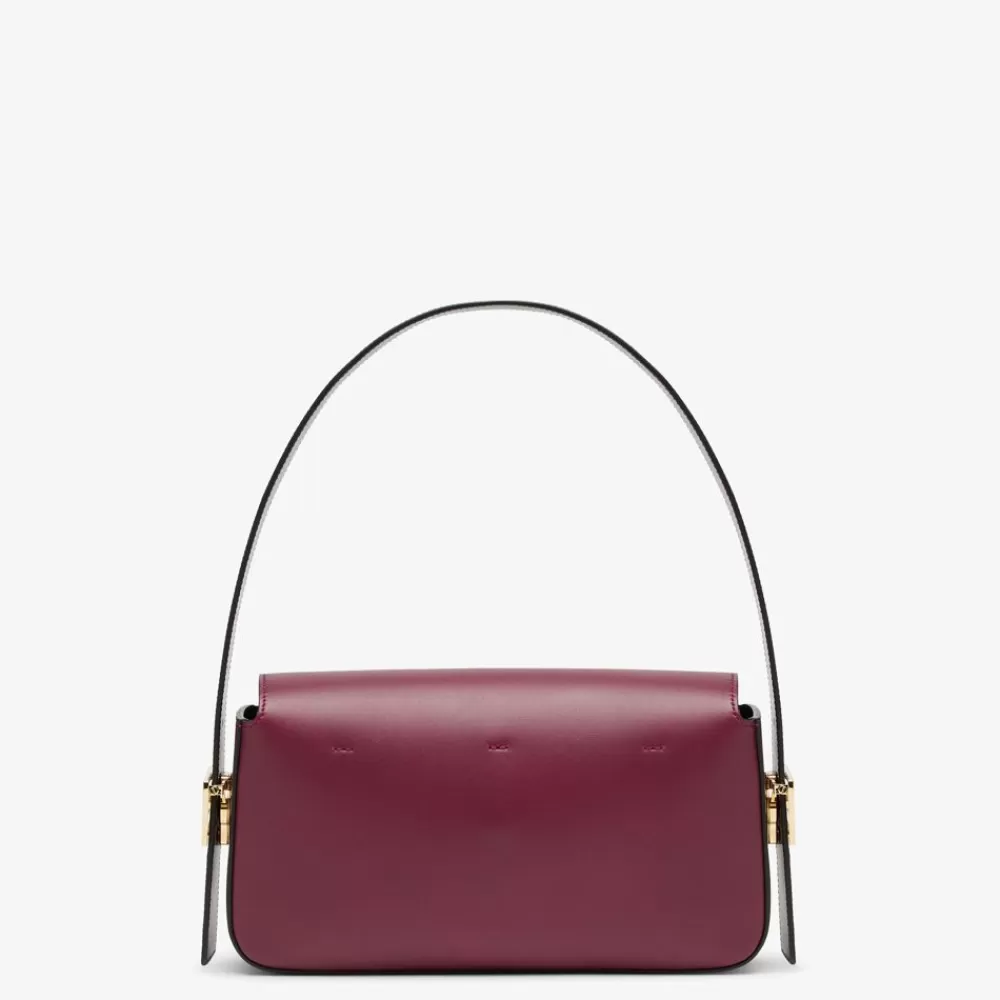Fendi Schulter- Und Crossbody-Taschen<Tasche Aus Leder Mit Colorblock-Design In Bordeaux Und Schwarz