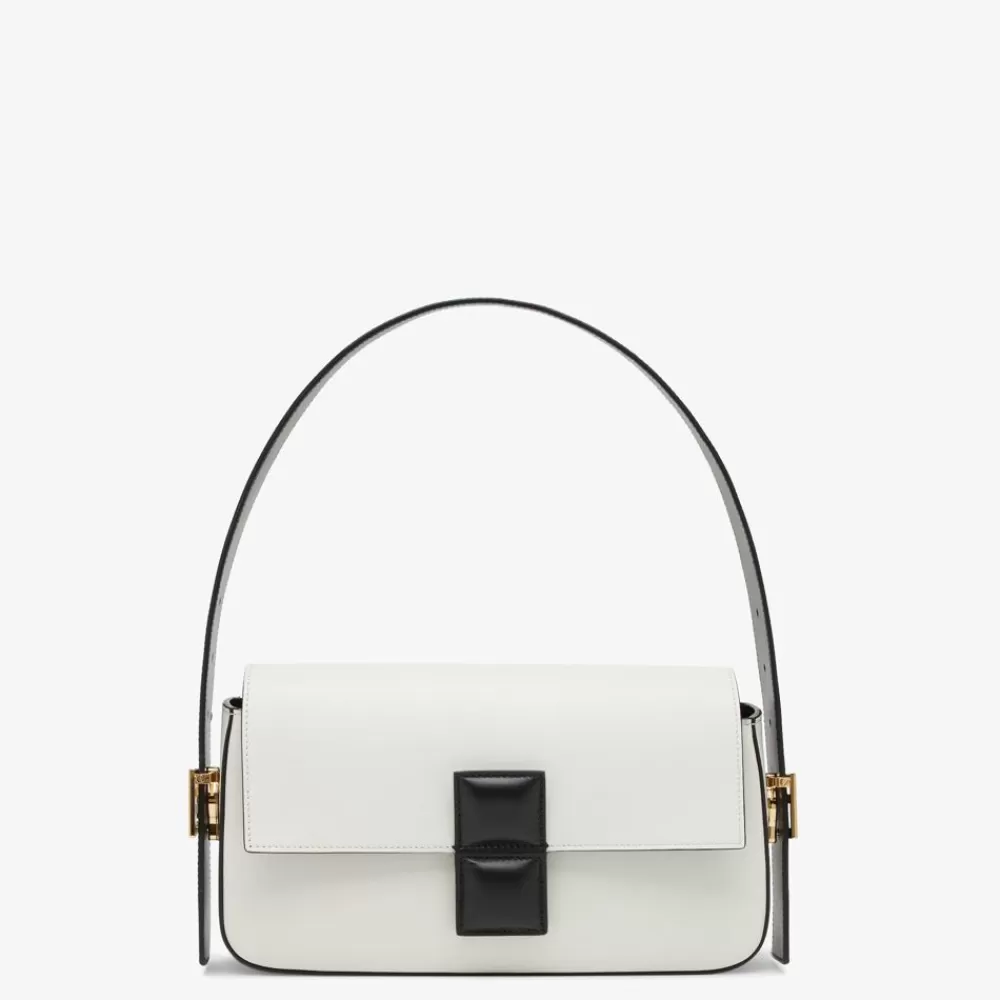 Fendi Schulter- Und Crossbody-Taschen<Tasche Aus Leder Mit Colorblock-Design In Schwarz Und Weis