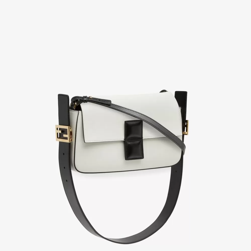 Fendi Schulter- Und Crossbody-Taschen<Tasche Aus Leder Mit Colorblock-Design In Schwarz Und Weis