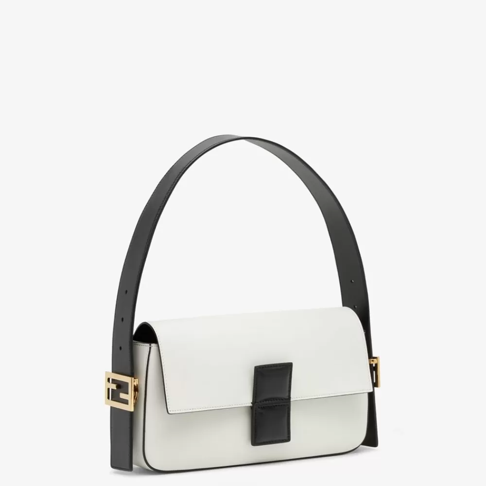Fendi Schulter- Und Crossbody-Taschen<Tasche Aus Leder Mit Colorblock-Design In Schwarz Und Weis