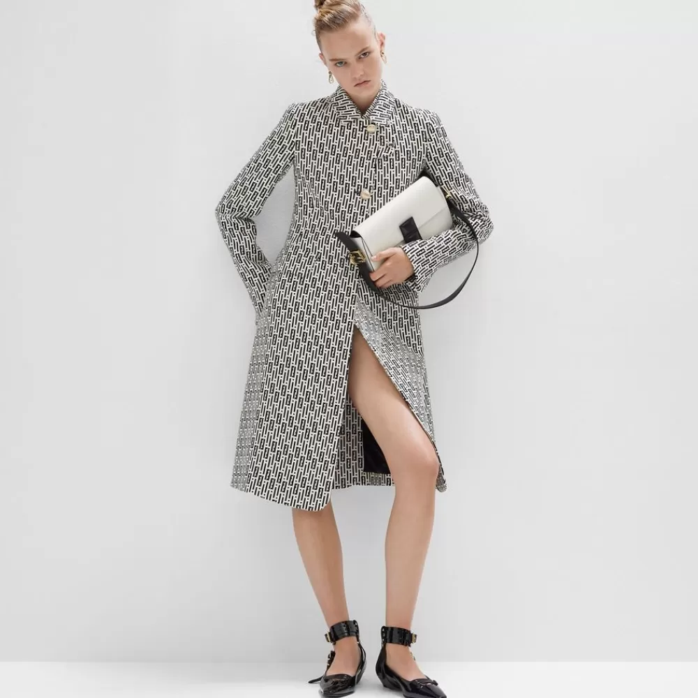 Fendi Schulter- Und Crossbody-Taschen<Tasche Aus Leder Mit Colorblock-Design In Schwarz Und Weis