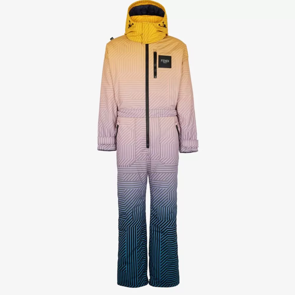 Fendi Skiwear<Tasche Aus Nylon, Mehrfarbig