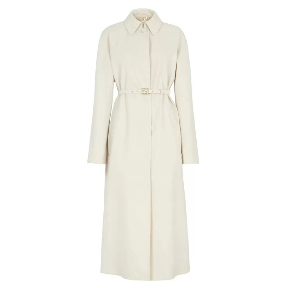 Fendi Mantel Und Oberbekleidung<Trenchcoat Aus Stoff In Weis