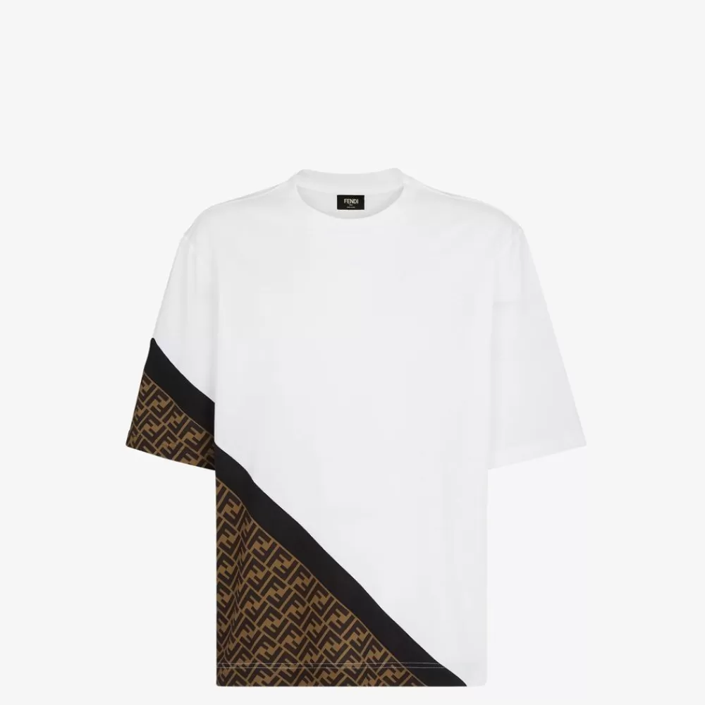 Fendi T-Shirts Und Poloshirts<T-Shirt Aus Jersey In Weis