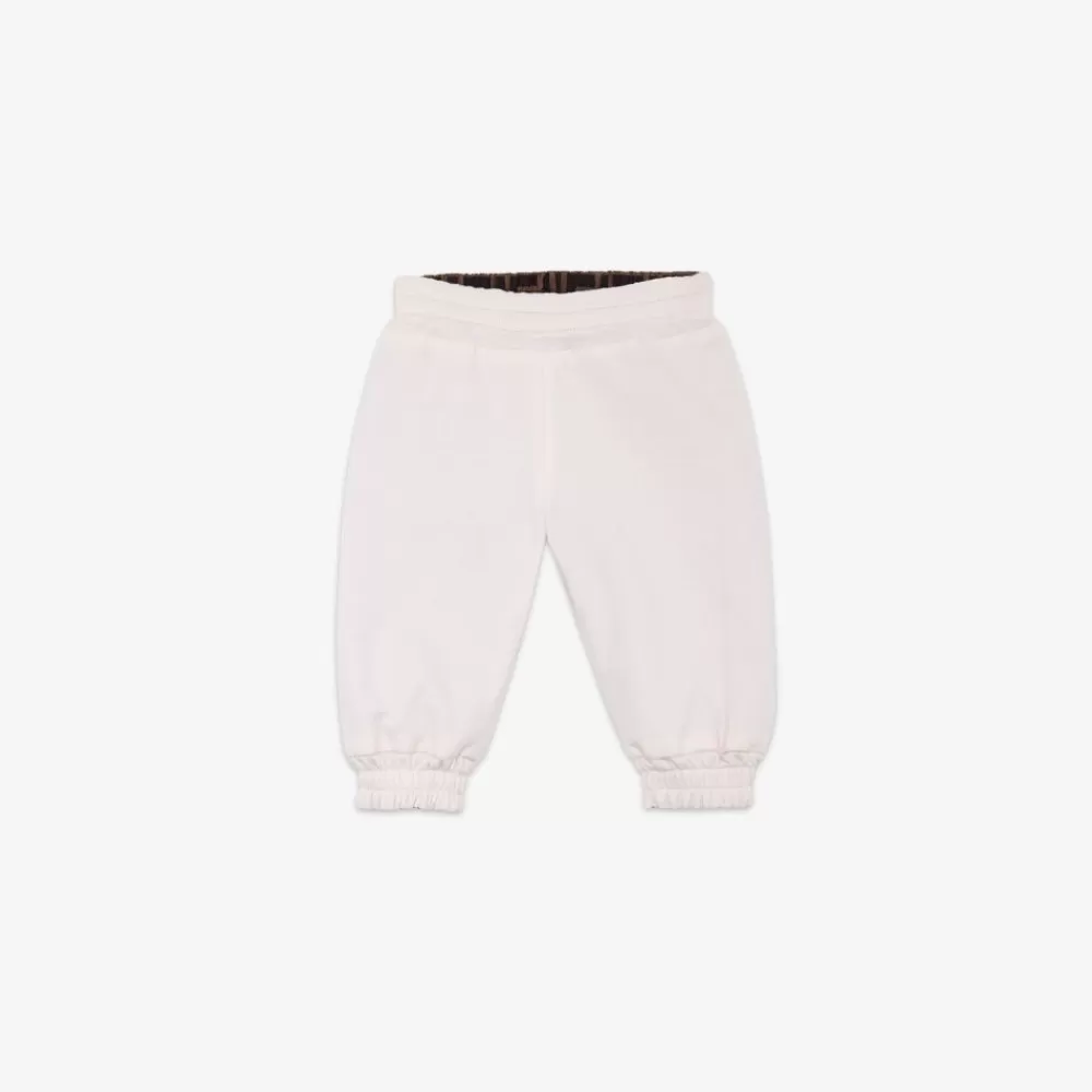 Fendi Baby Junge<Wendbare Hose Aus Rosafarbenem Fleece Und Ff Nylon