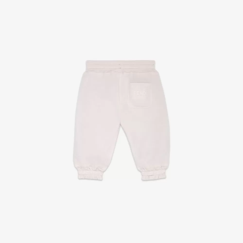 Fendi Baby Junge<Wendbare Hose Aus Rosafarbenem Fleece Und Ff Nylon